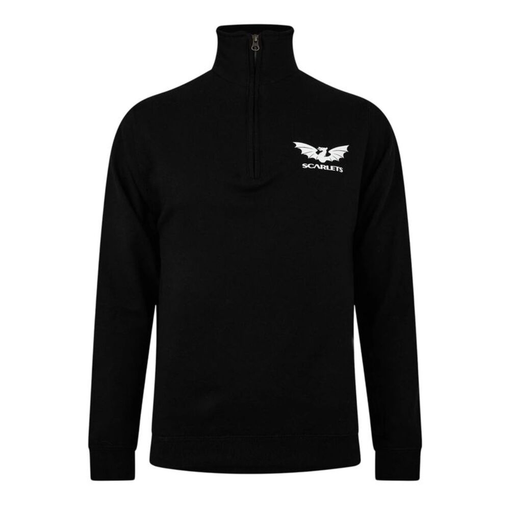 Castore Unisex Adult Fleece Quarter Zip Rugby Sweatshirt / Black